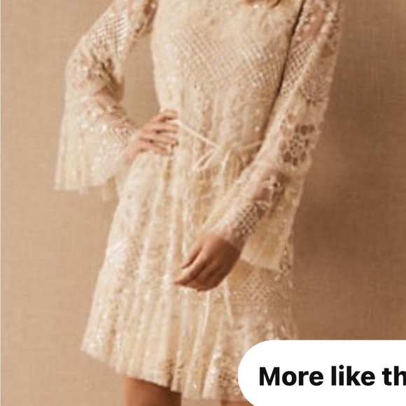 BHLDN needle and thread Annie sequined mini dress - Picture 4 of 16